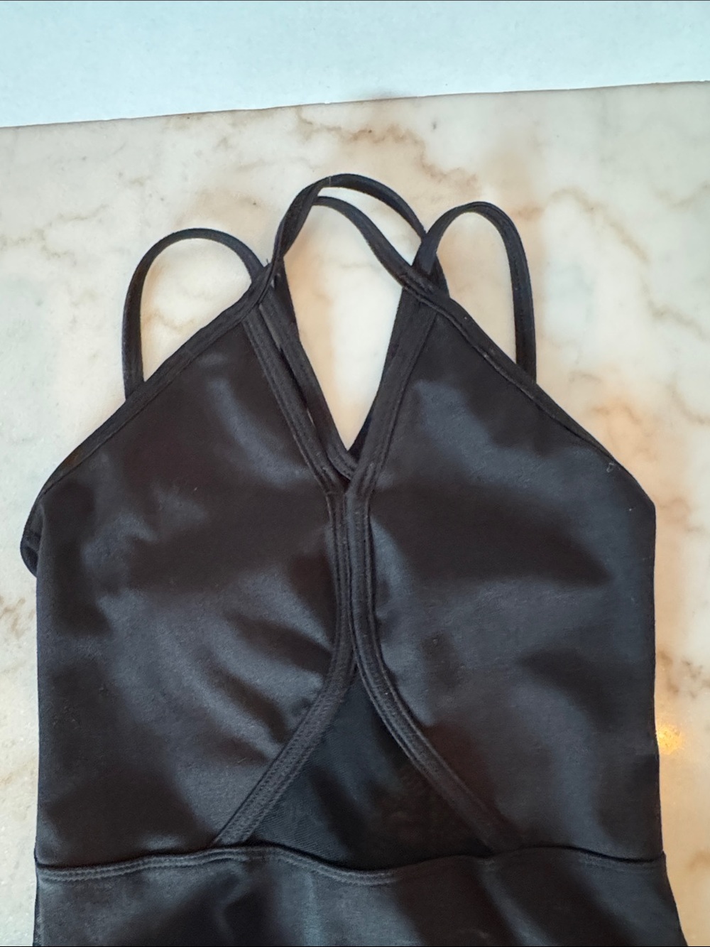 lululemon athletica Black Strappy Women's Bodysuit